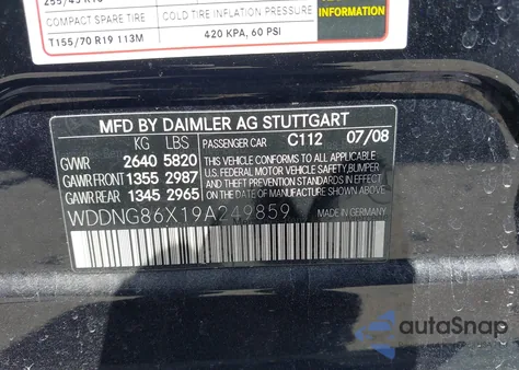 2009 Mercedes-Benz S 550 4Matic from USA, damaged, VIN WDDNG86X19A249859